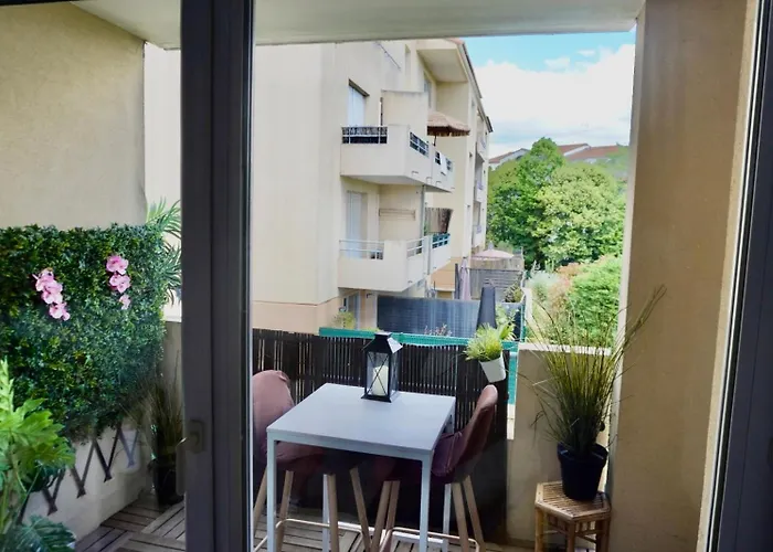 Apartman T2 Lumineux Et Piscine
